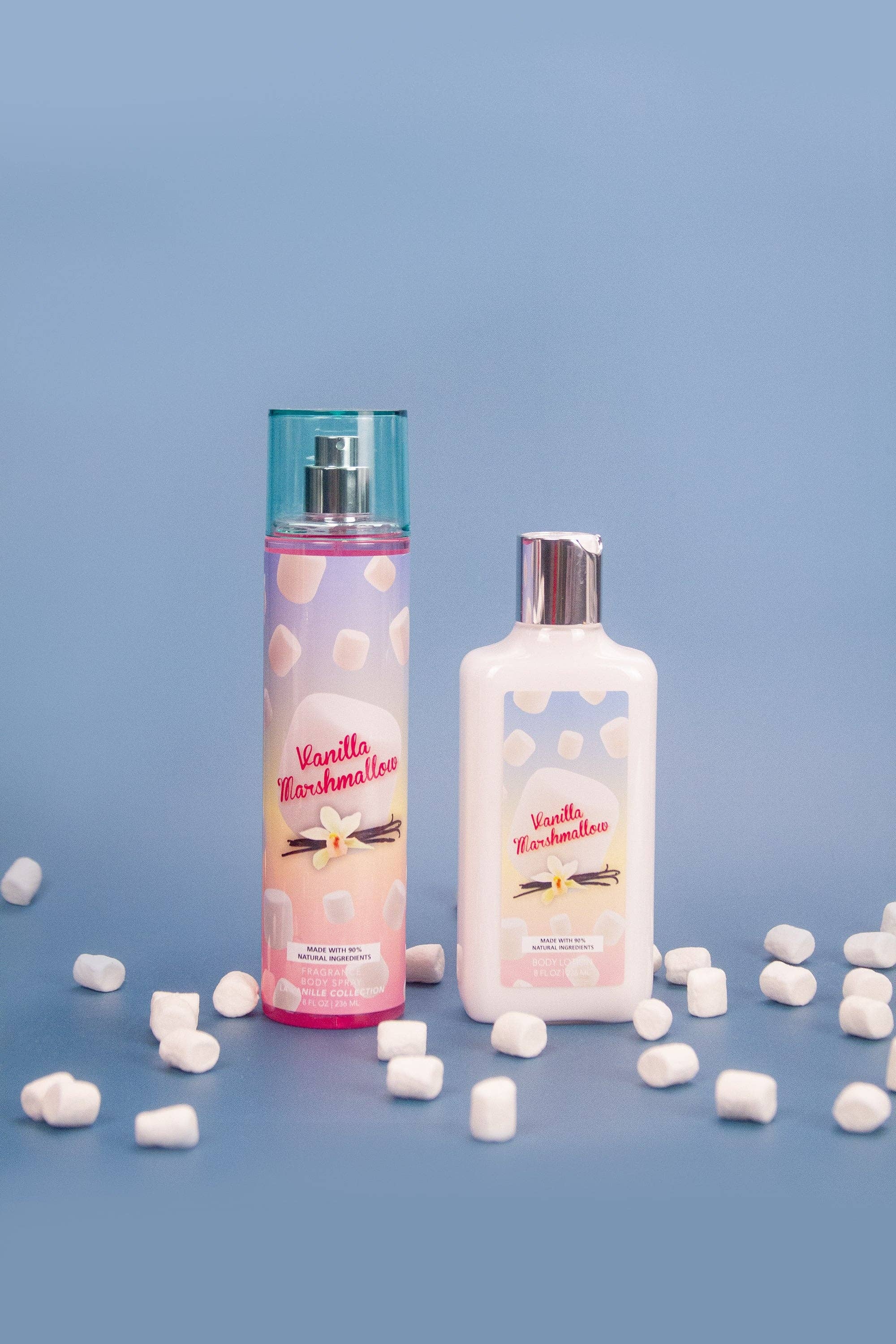 So French Perfumes - Wholesale Bath & Body Set - Vanilla Marshmallow 2-Piece Body Mist and Body Lotion Set