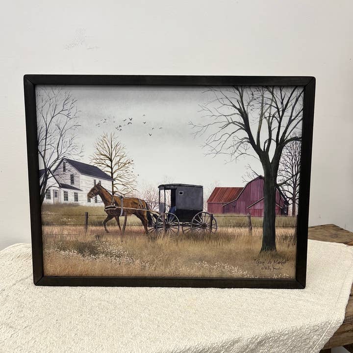 BJ405 Cadre Boîte "Goin' to Market" pour la vente par JanMichaels Art & Home