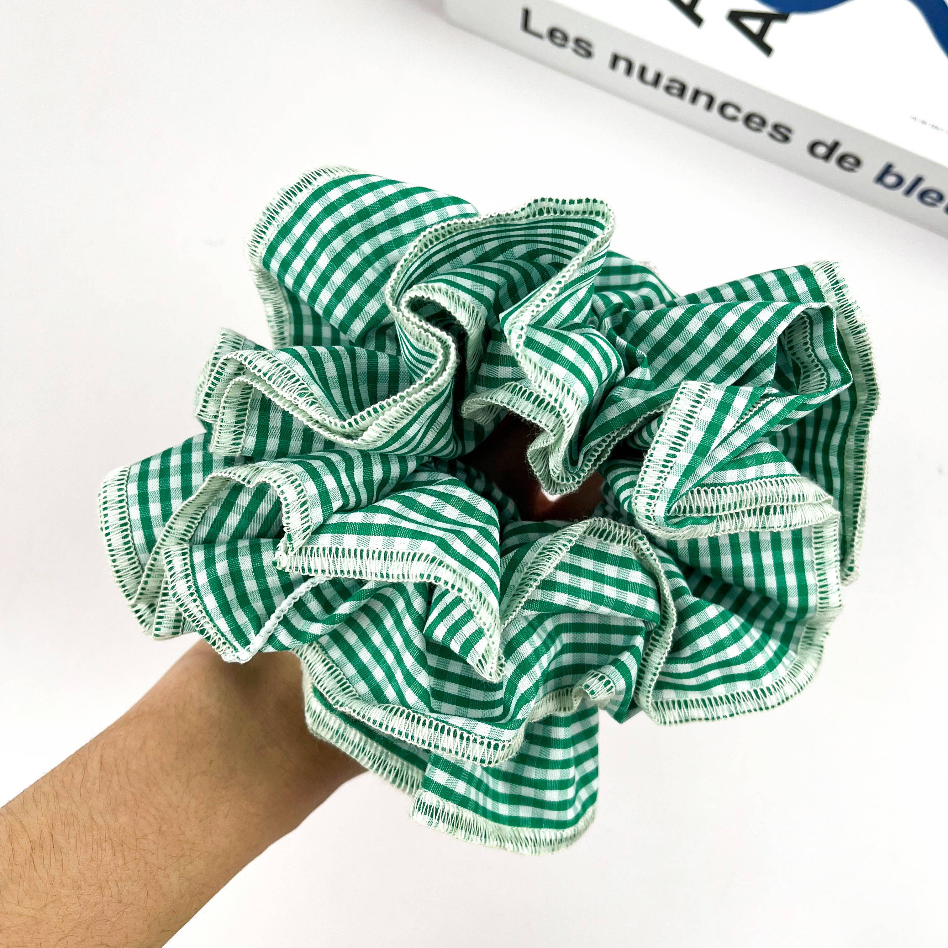 TheDivaSoap - Wholesale Scrunchie - Women's - Retro Plaid Scrunchie – Double-Layered Two-Tone Hair Tie8