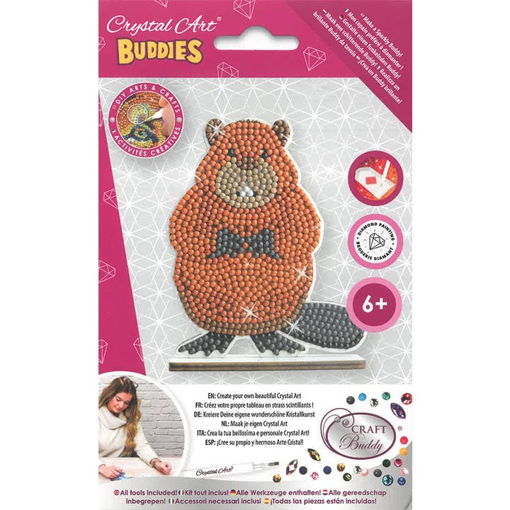 Outset Games and Cobble Hill Puzzles - Wholesale DIY Craft Kit - Full Display - CA Buddies: Wildlife (assorted 30 in PDQ)2