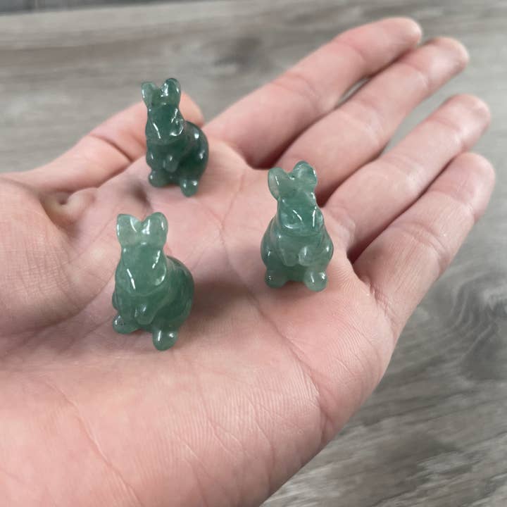 Keystone Crystals - Wholesale Decorative Figurine - Bunny Rabbit Figurine Small Carved Gemstone Figurine8