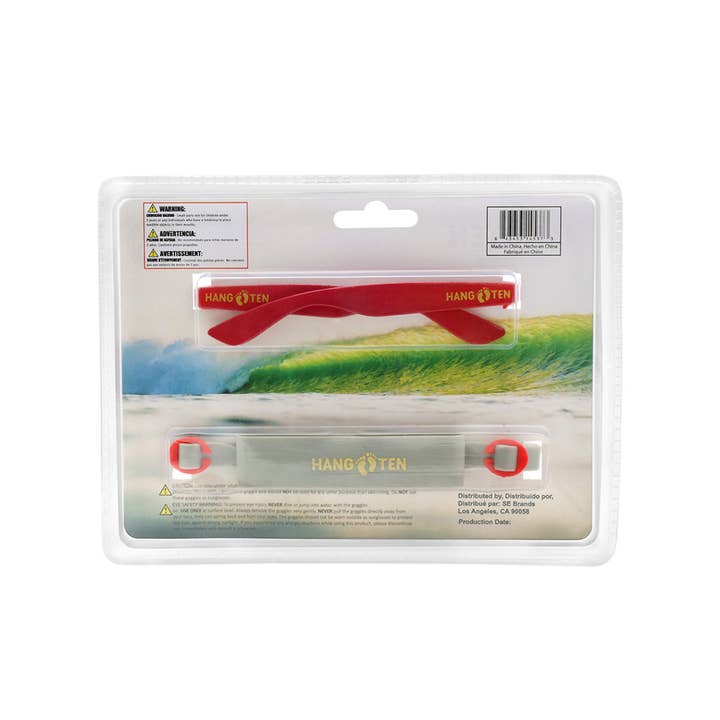 Shark Eyes, Inc - Wholesale Sunglasses – kids - Kids Sunglasses with Goggles Combo Pack Red Hang Ten Summer1