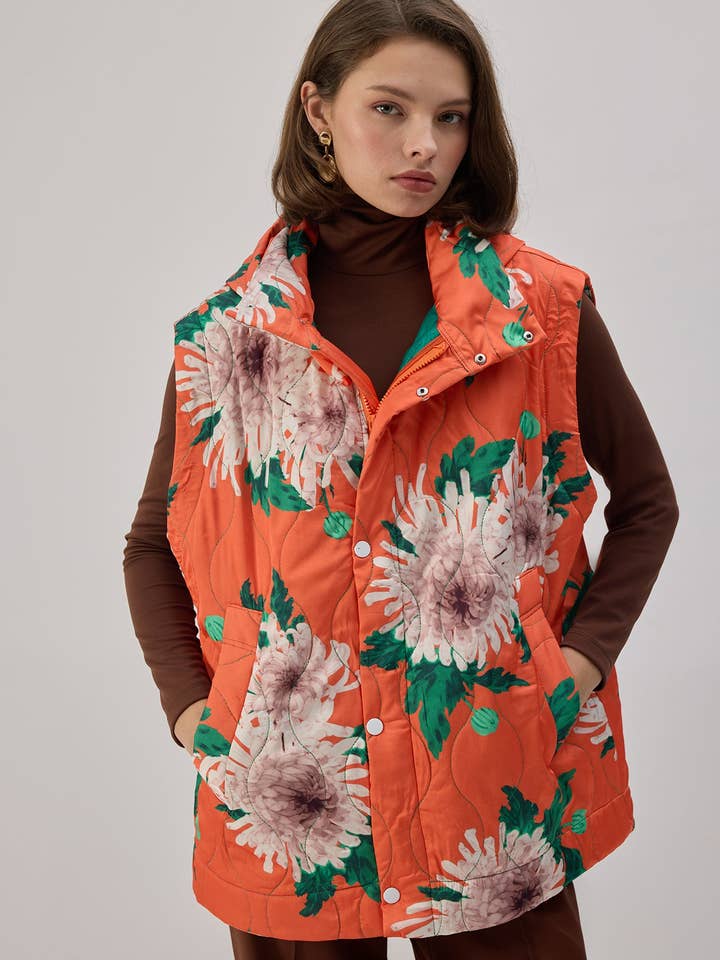 Huvtröja med vadderad väst för wholesale av Touché Privé