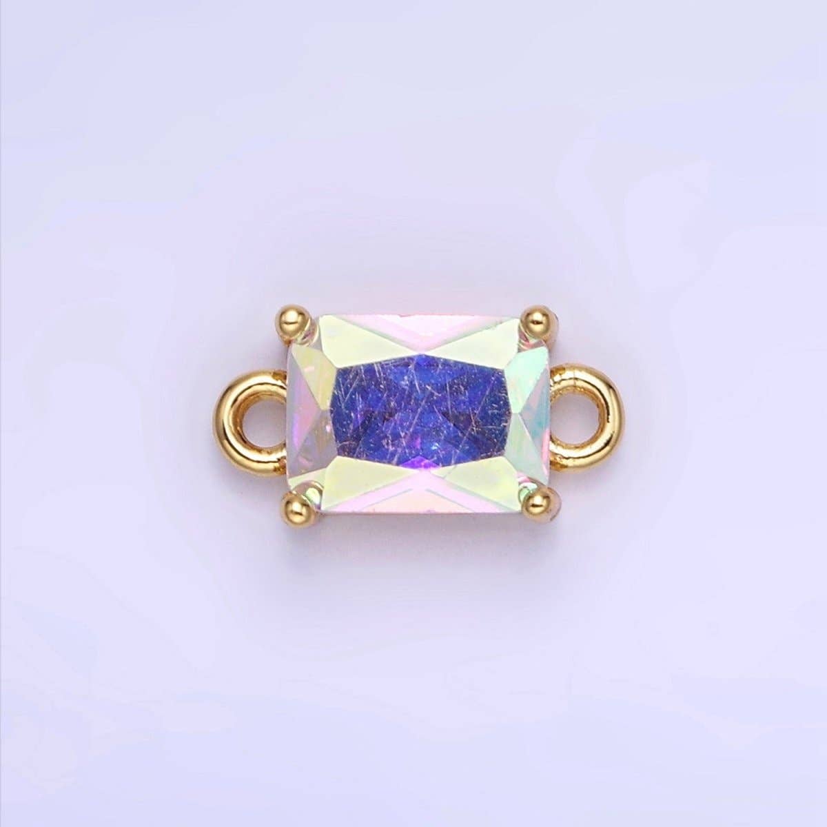 Aim Eternal - Venta al por mayor Abalorios/colgantes individuales - Conector de Baguette de CZ Relleno de Oro de 14K | G422 - G42913