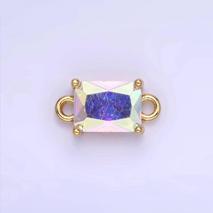 Aim Eternal - Venta al por mayor Abalorios/colgantes individuales - Conector de Baguette de CZ Relleno de Oro de 14K | G422 - G42913