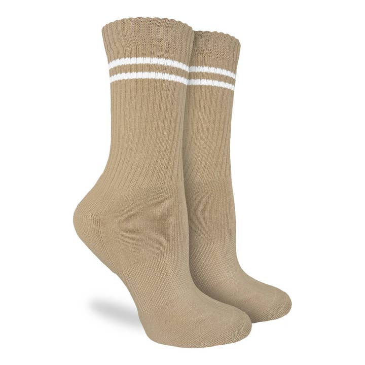 Women's Athletic Socks, Sand for wholesale by Good Luck Sock