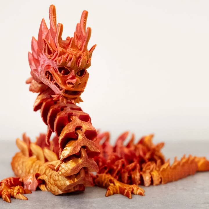 Articulated Chinese Dragon, Gift for Dragon Lover for wholesale by Cloud Nine 3d Studio