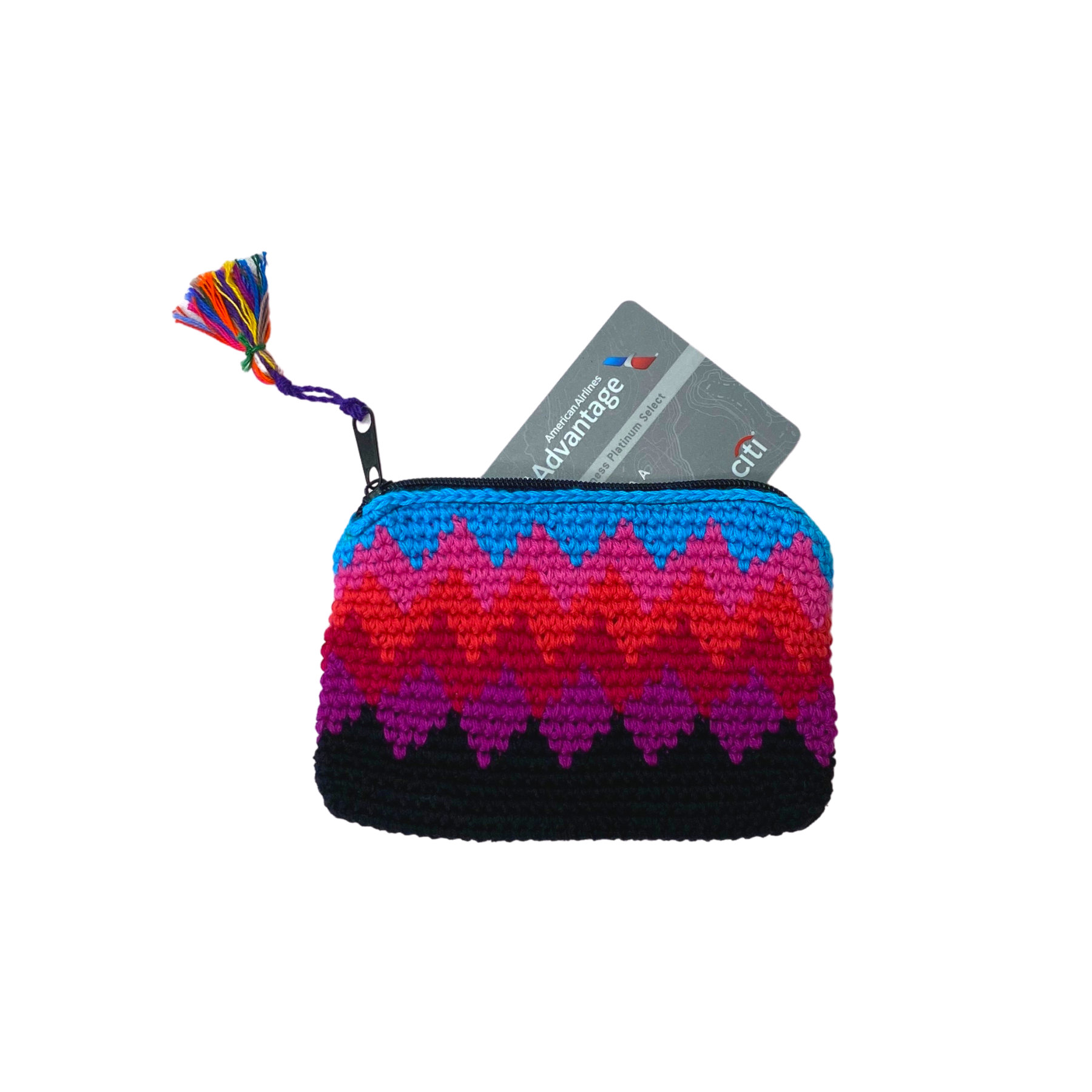 Lumily - Wholesale Coin Purse - Women's - Crochet Multicolor Boho Coin Purse with Tassel - Guatemala6