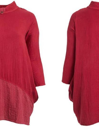 Top long Capri (rouge) pour femme pour la vente par Bluestar