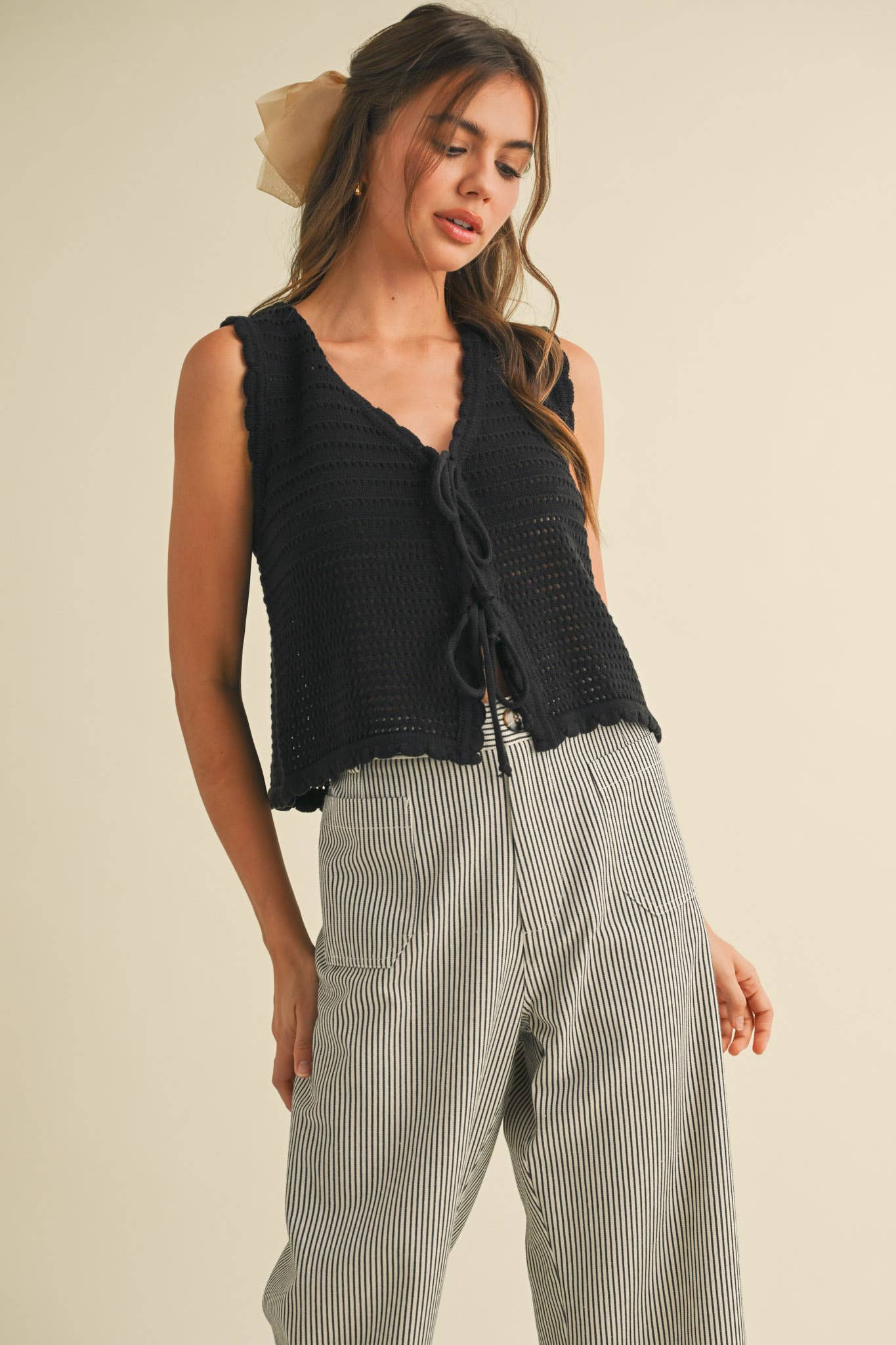 &MERCI – wholesale Tröjväst – Dam – TIE FRONT TRÖJVÄST MSW1087216