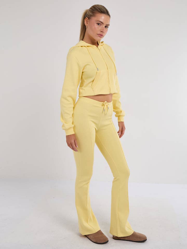 AX Labels - Wholesale Lounge Set - Women's - Interlock Cropped Zip Hoodie and Flared Trouser Set48