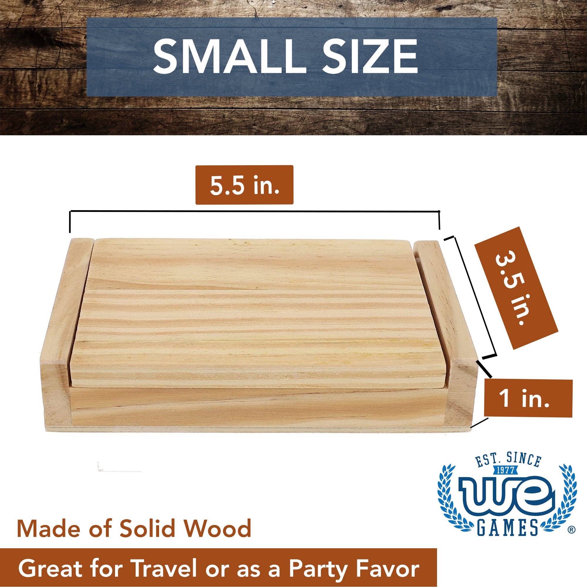 Wood Expressions - Wholesale Board Game - Mini 9 Number Shut The Box Game - 5.5 inches3