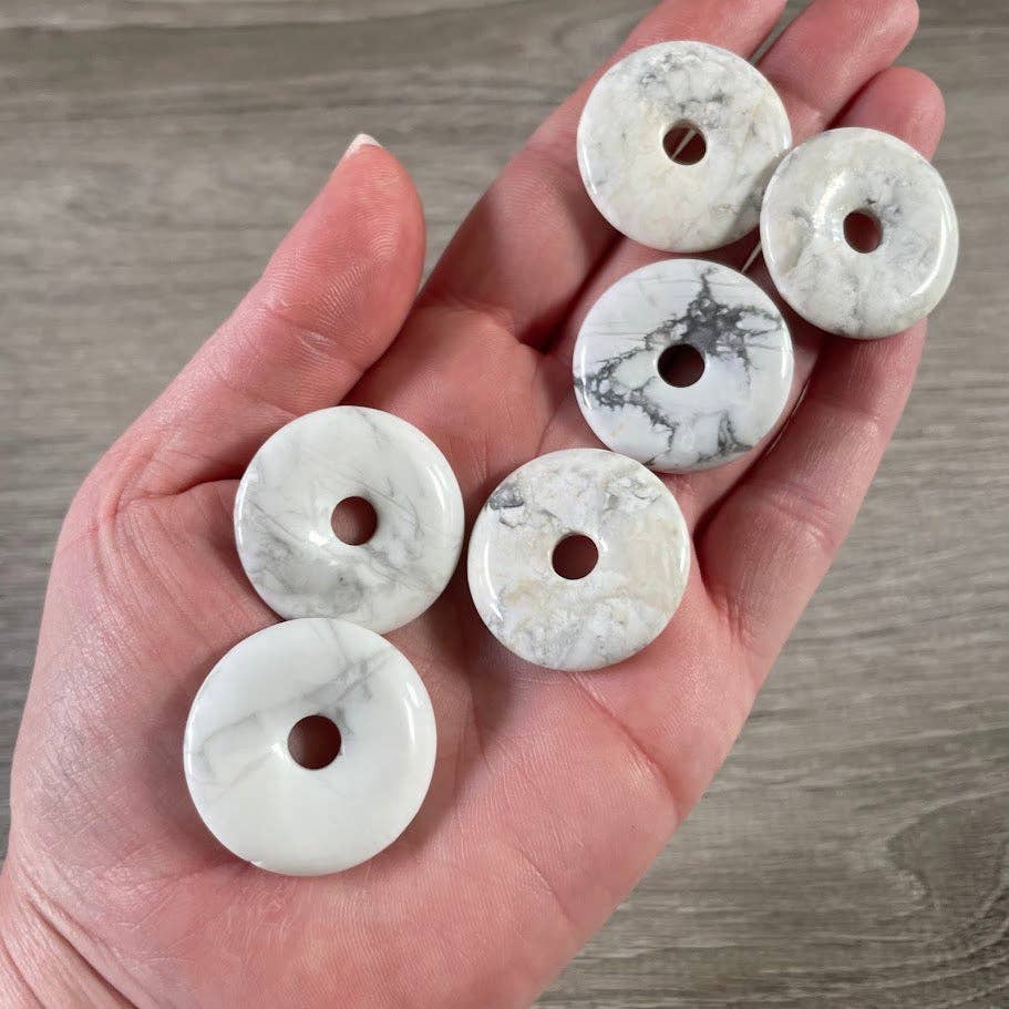 Keystone Crystals - Wholesale Spiritual Stone/Crystal - Donut Pi Stone 30mm Gemstone Pendant –  Strung or Plain25