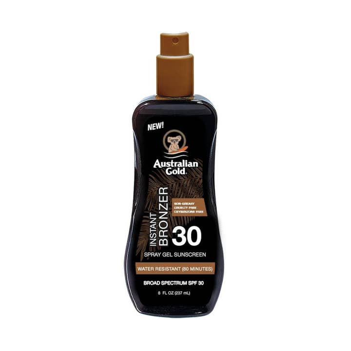 Australian Gold SPF 30 Spray Gel with Bronzer for wholesale by MEGATAN