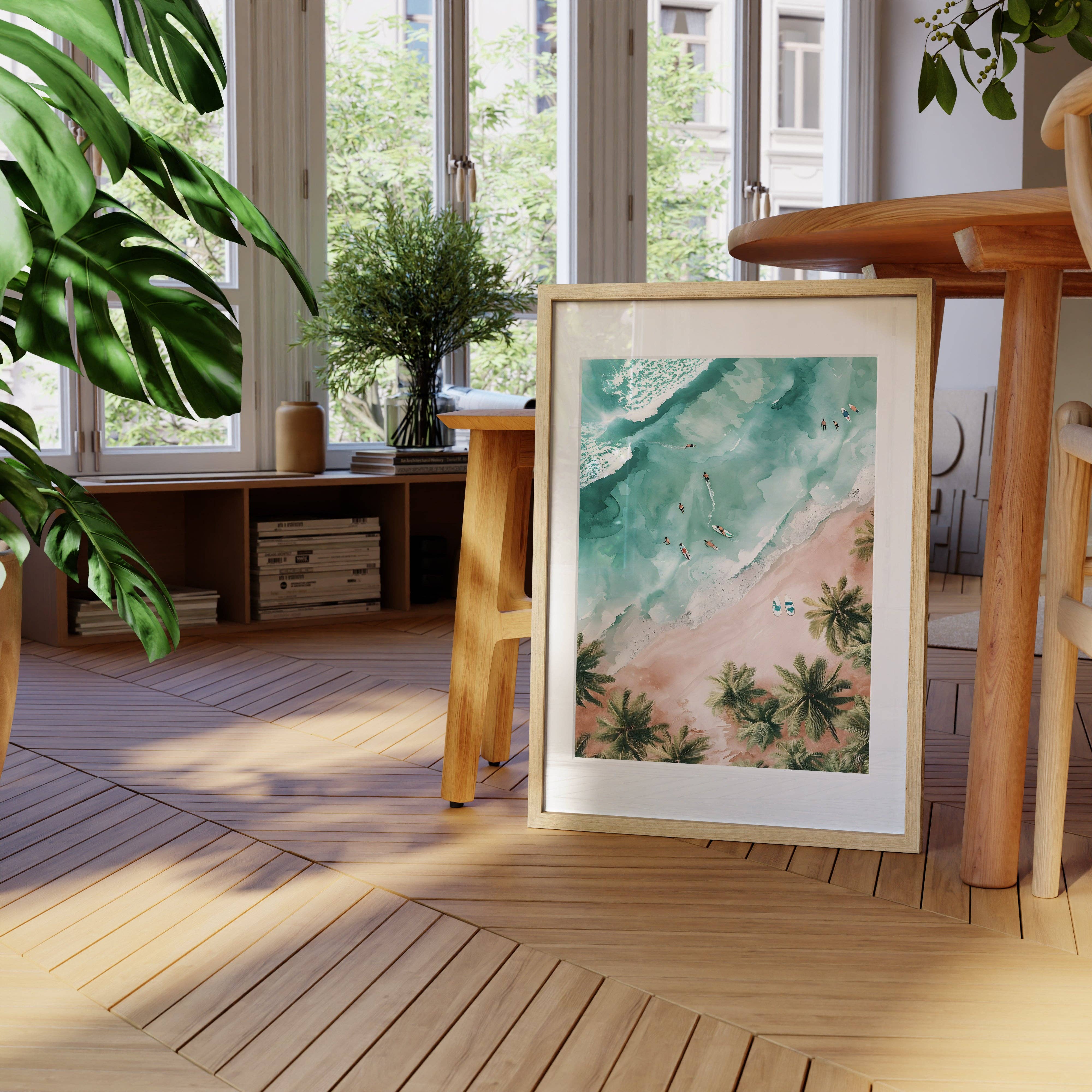 Haus and Hues - Wholesale Art Print - Aerial Watercolor3