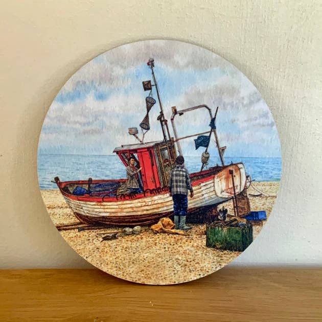 Suffolk. Melamine Tea/ Coffee pot Stand, Aldeburgh for wholesale by Robinson Collection