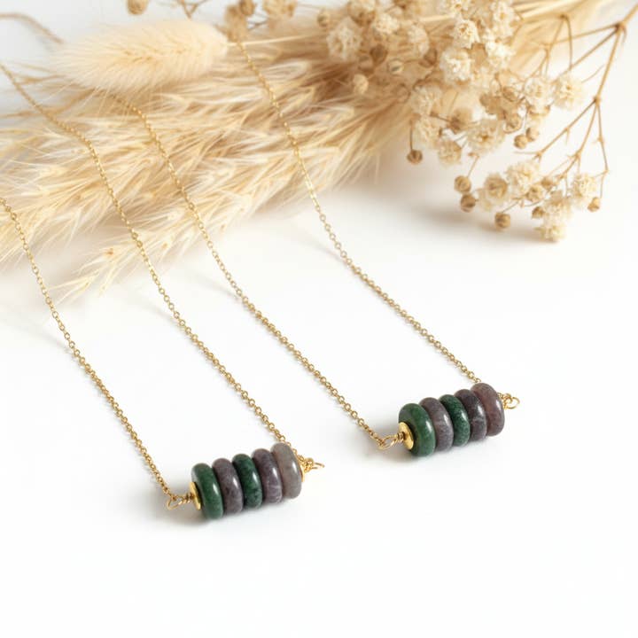 Collana Pietra Agata Indiana per la vendita all'ingrosso da parte di Produtos Namasté