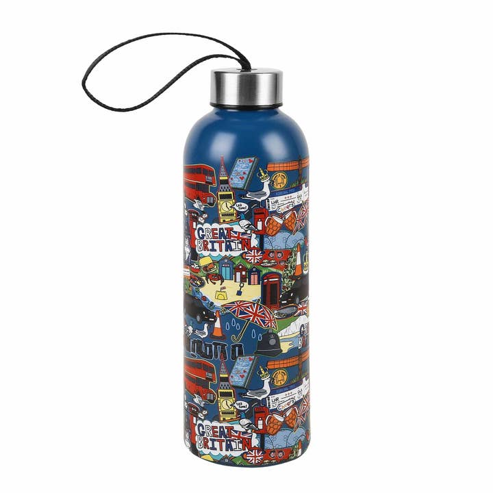 T94NY - Eco Chic Thermal Bottle Great Britain for wholesale by Eco Chic