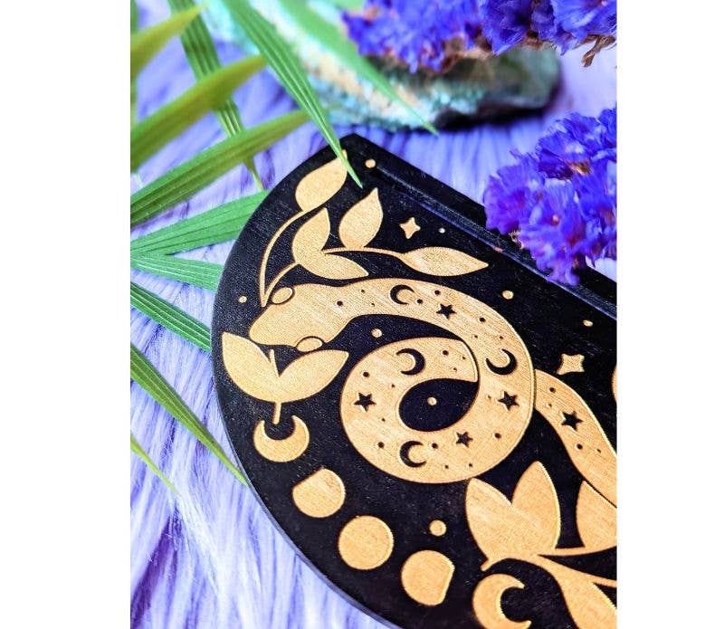 Goddess Provisions - Venta al por mayor Cartas del tarot - Expositor de cartas Cosmic Serpent Tarot Oracle con forma de serpiente6