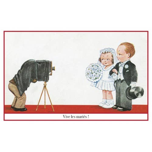 Postcard the newlyweds for wholesale by LUDOM EDITION