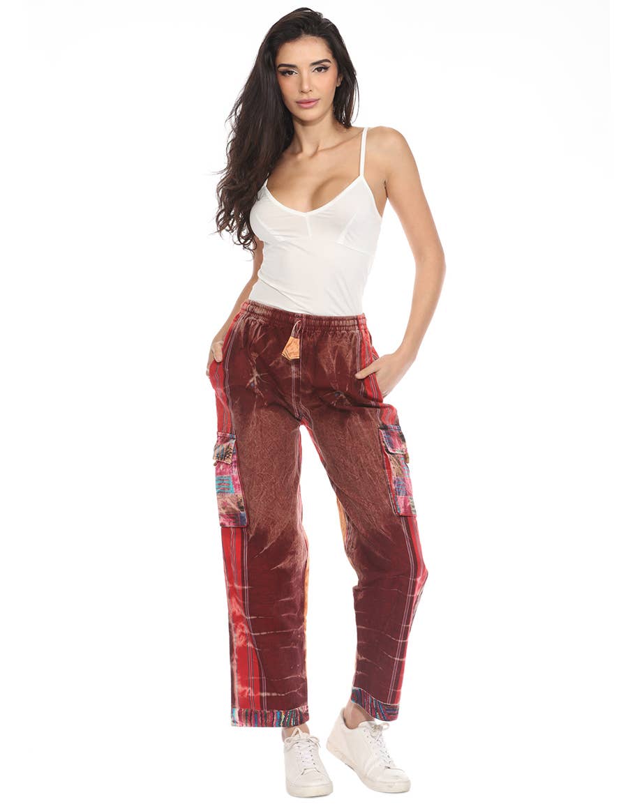 The Collection Royal / Royal Handicrafts - Vendita all'ingrosso Pantalone - Donna - Pantaloni Hippie Boho Hippie in cotone Stonewash26