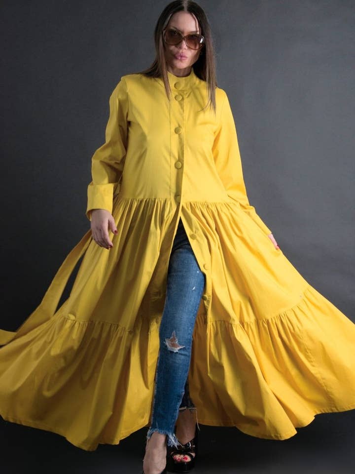 Long flounces Kaftan KIM for wholesale by EUG fashion