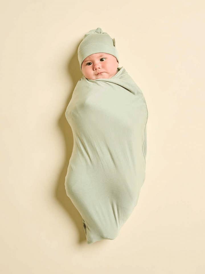 Cushii - Wholesale Swaddle - Baby - Cushii Softluxe Swaddle - Sage3
