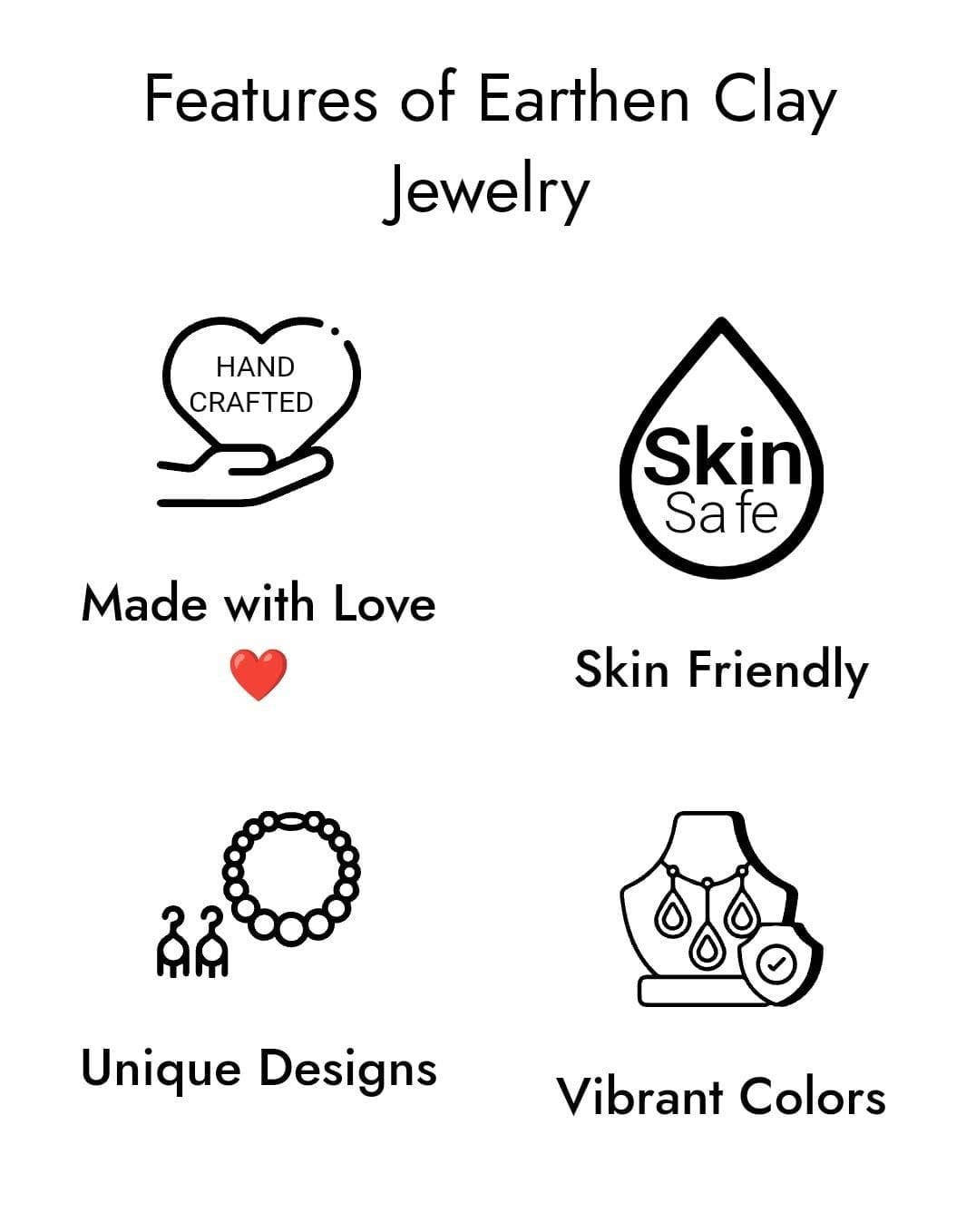 House of Kraft - Wholesale Jewelry Set - Geometric Jewelry Set | Clay Jewelry | Chocker Jewelry10