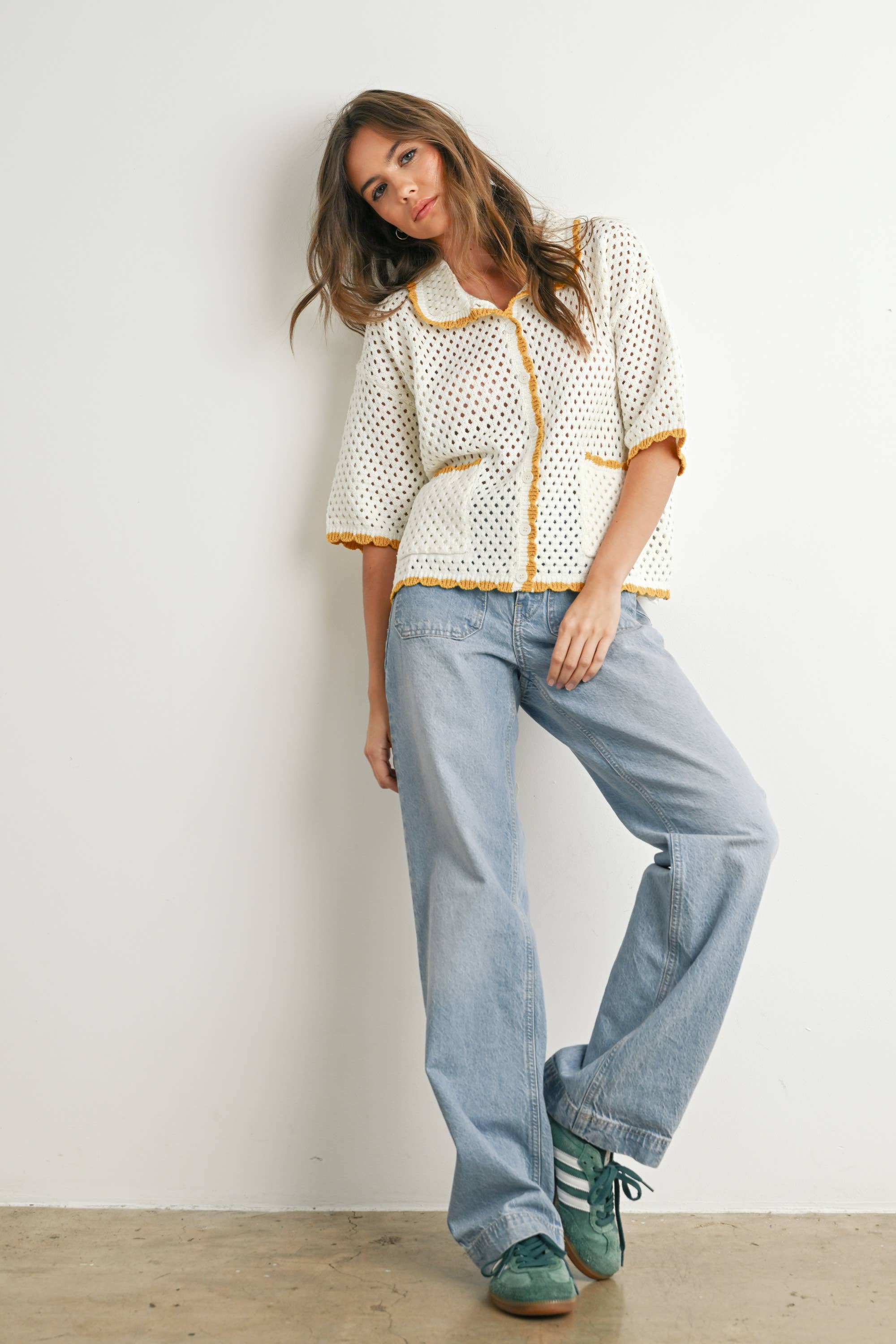 BUTTERMELON - Vendita all'ingrosso Maglione tricot - Donna - Maglione all'uncinetto Urban Vibe - BMW765418