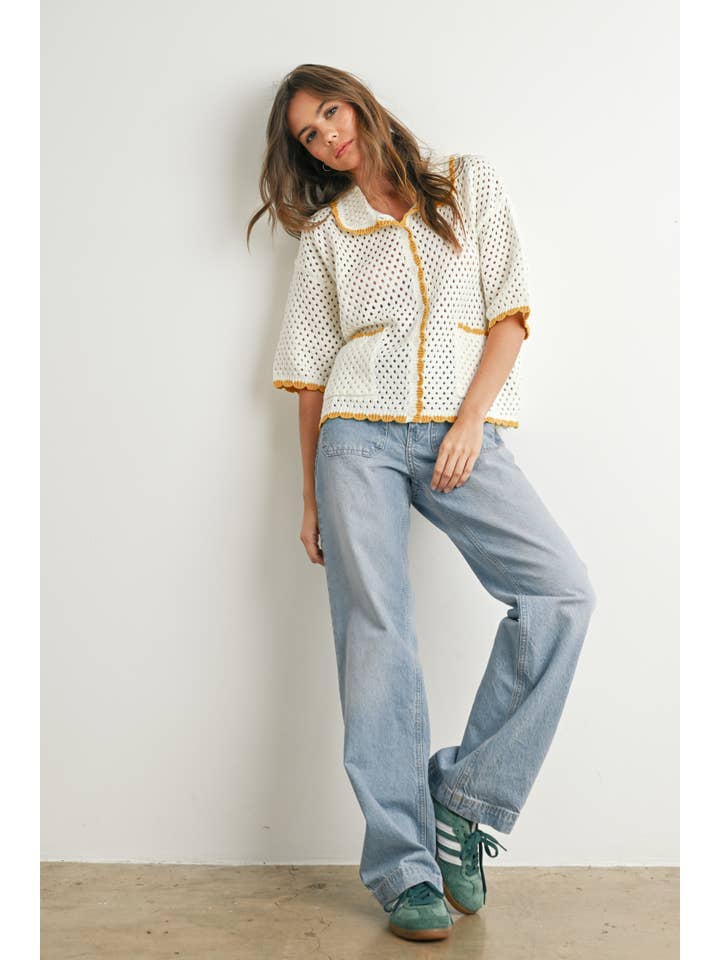 BUTTERMELON - Vendita all'ingrosso Maglione tricot - Donna - Maglione all'uncinetto Urban Vibe - BMW765418