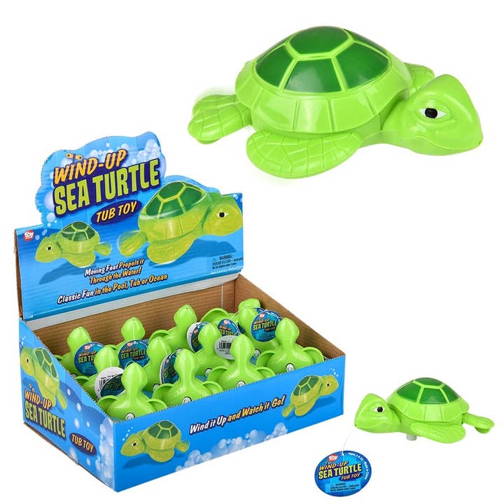 4" WIND UP TURTLE LLB kids toys for wholesale by La Luna Bella - Toys