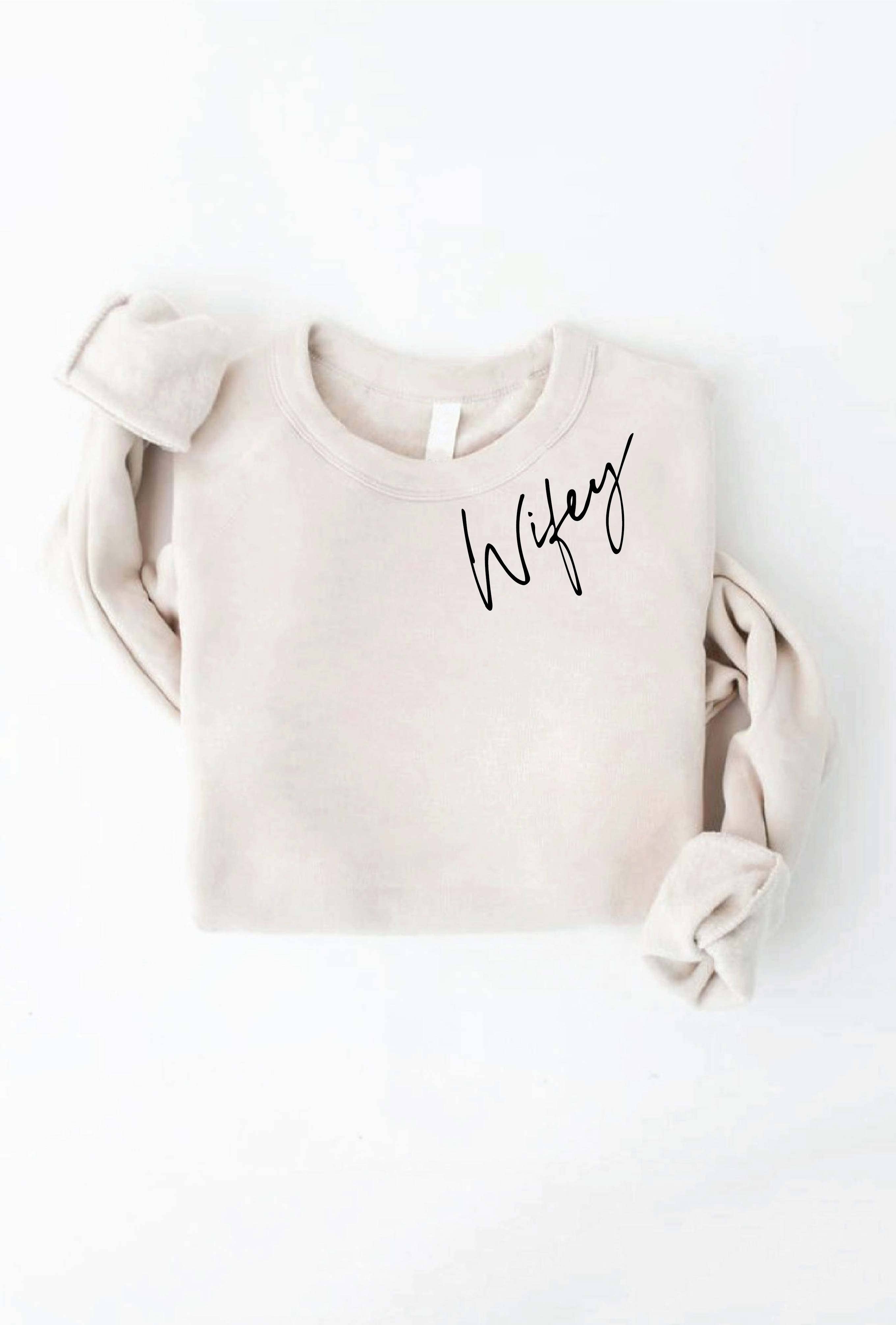 OAT COLLECTIVE – wholesale Graphic sweatshirt – Women’s – WIFEY Graphic Sweatshirt - Relaxed Fit0