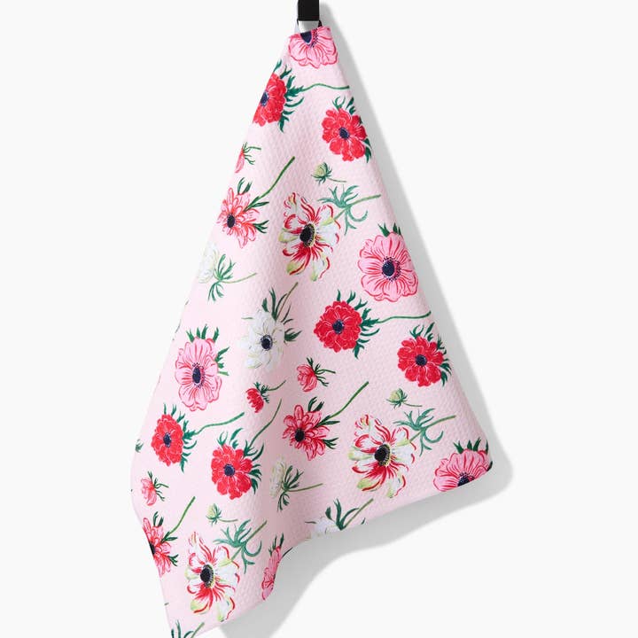 Geometry - Wholesale Tea Towel - Anemone Garden Flowers Tea Towel