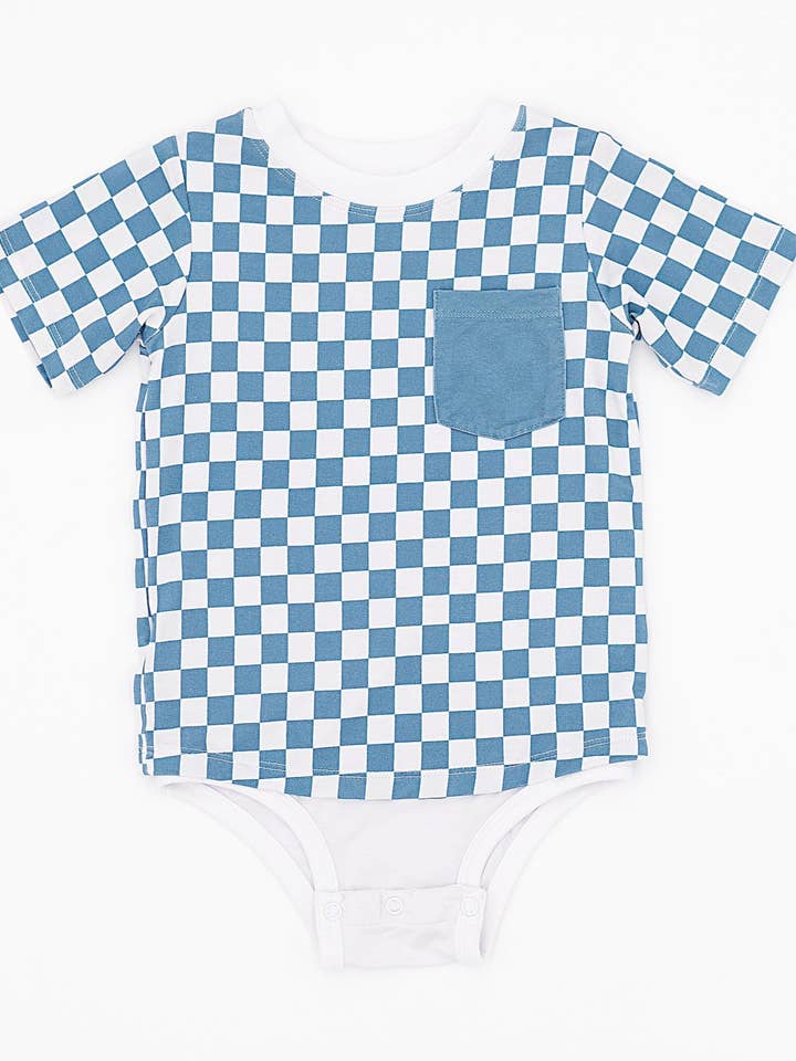 Rutig Fick-Tee Onesie för wholesale av Black Sheep Baby Co