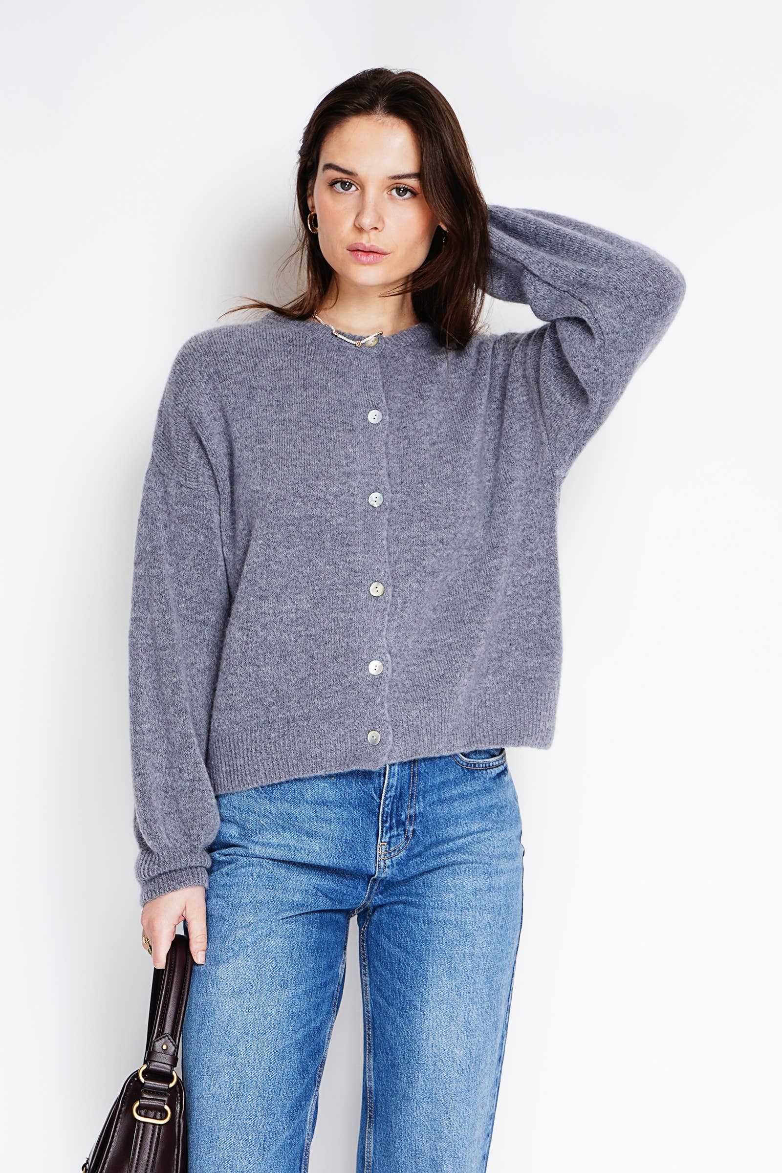 NOELINE - Vente Cardigan – femme - Cardigan en alpaga superfine et laine 755016