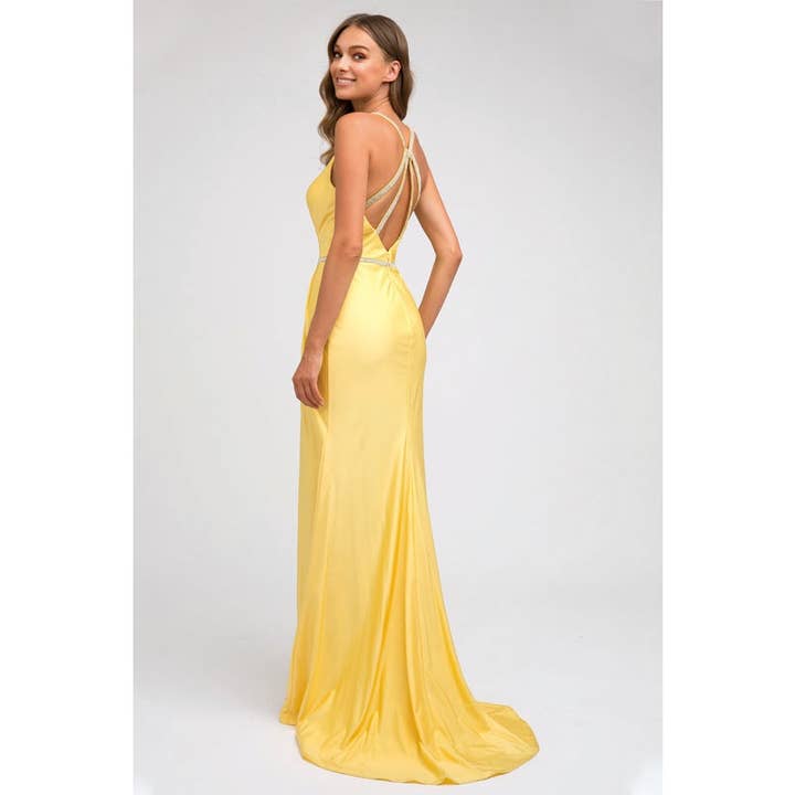 Juliet - Wholesale Gown - Women's - RUCHED BODICE FITTED PROM EVENING GOWN11