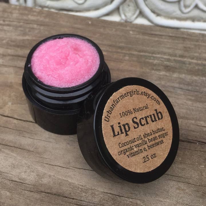 Urbanfarmergirls - Wholesale Lip Scrub/Polish - 1 Oz Cherry Berry Lip Scrub/Exfoliate/Hydrate/Polish1