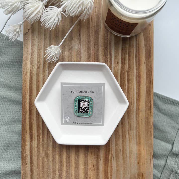 Femme Flora Design - Wholesale Lapel Pin/Button - I Was A GATE Kid In Elementary School Cute, Pastel Soft Enam2