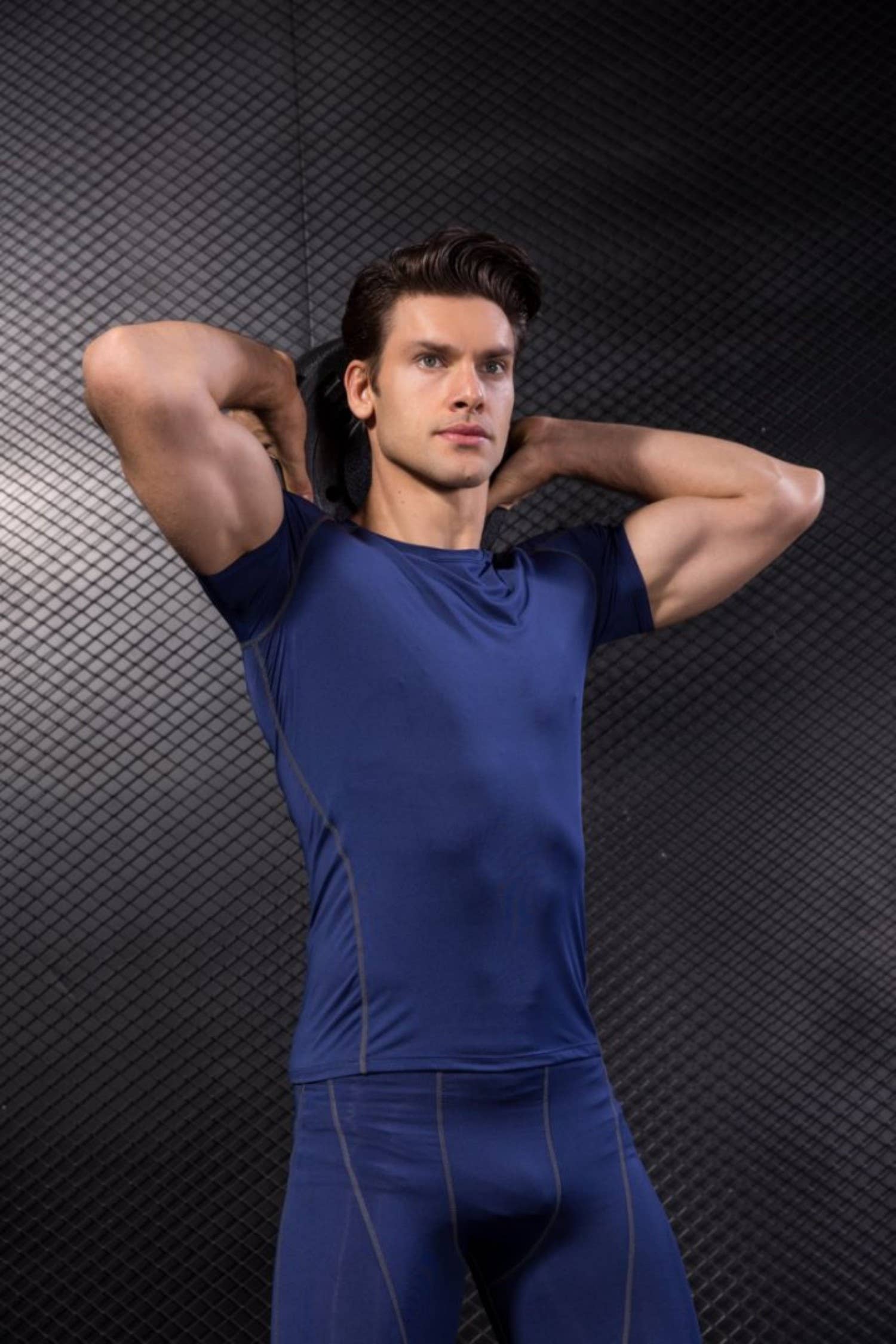 Active by Anna-Kaci - Wholesale Athletic Top - Men's - Men's Compression Short Sleeve Athletic T-Shirt5