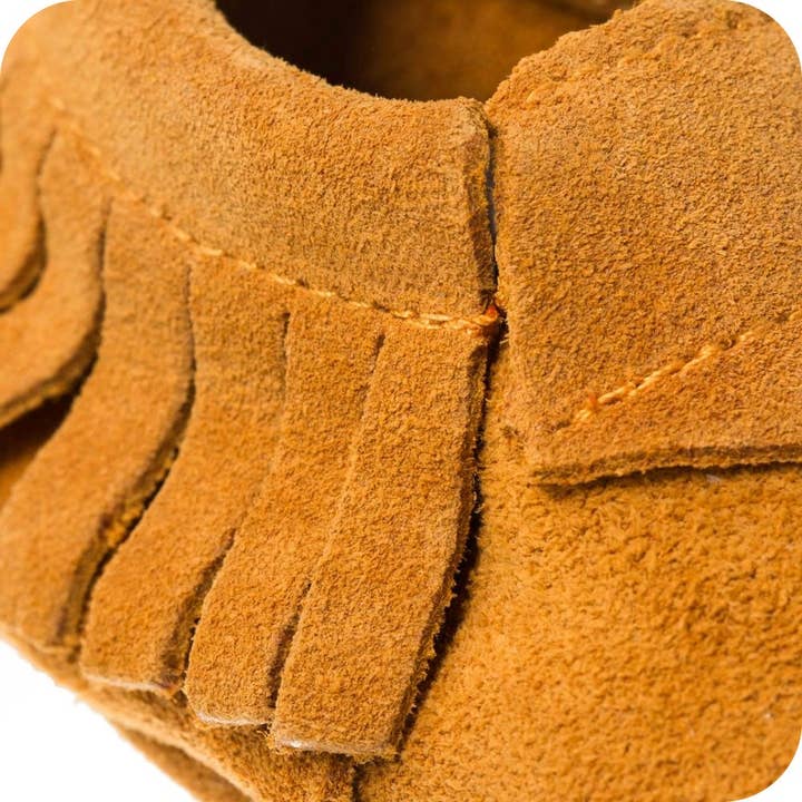 LAIT ET MIEL - Wholesale Moccasins - Kids - Camel Suede Baby Moccasin