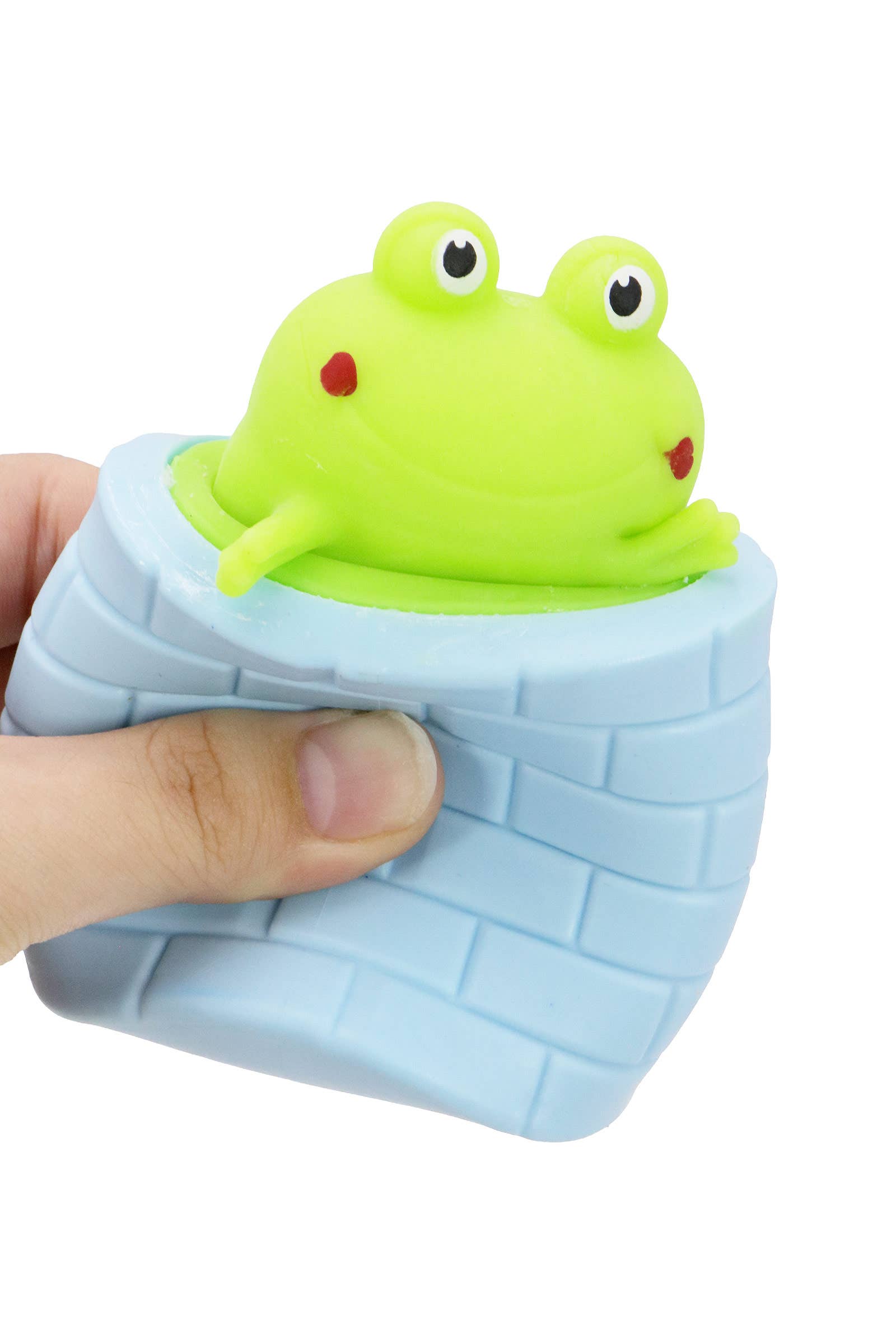 ASSORTED Frog Pop-up Squeeze Stretch Pull Squishy for wholesale on Faire4