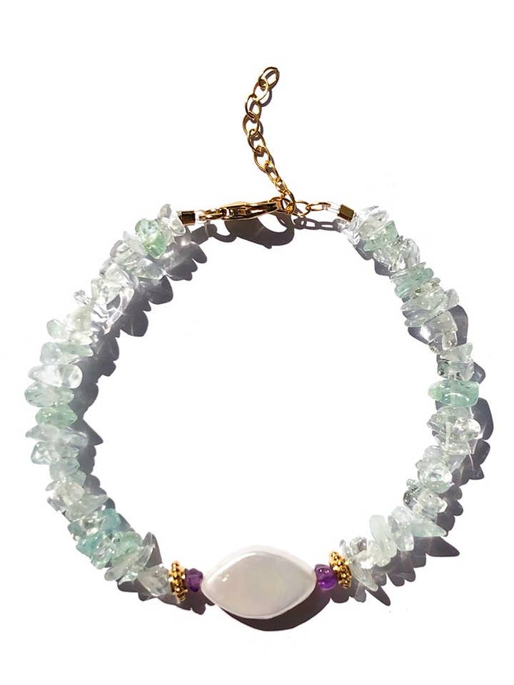 Eye For Soul Aigue-marine Bracelet pour la vente par Holi Editions