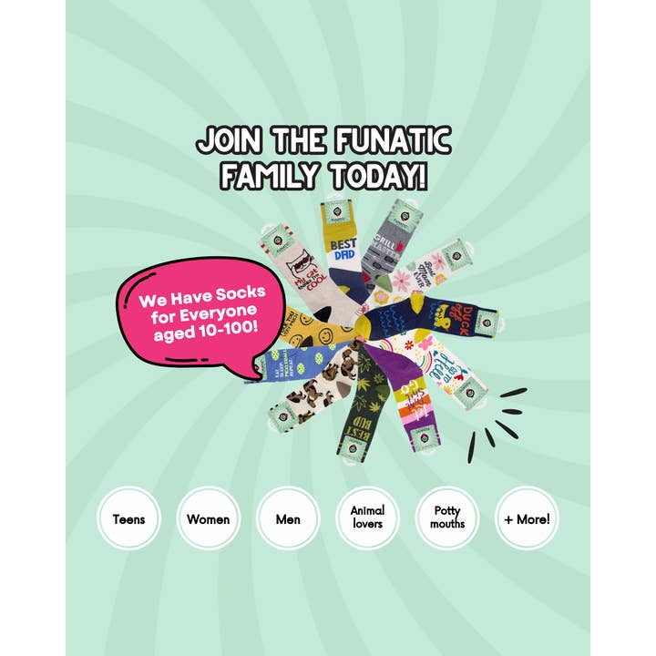 Funatic - About Face Designs - Nice Enough Merch Co - Wholesale Socks - Unisex - Y'all Need Jesus Socks | Funny Unisex | Funatic