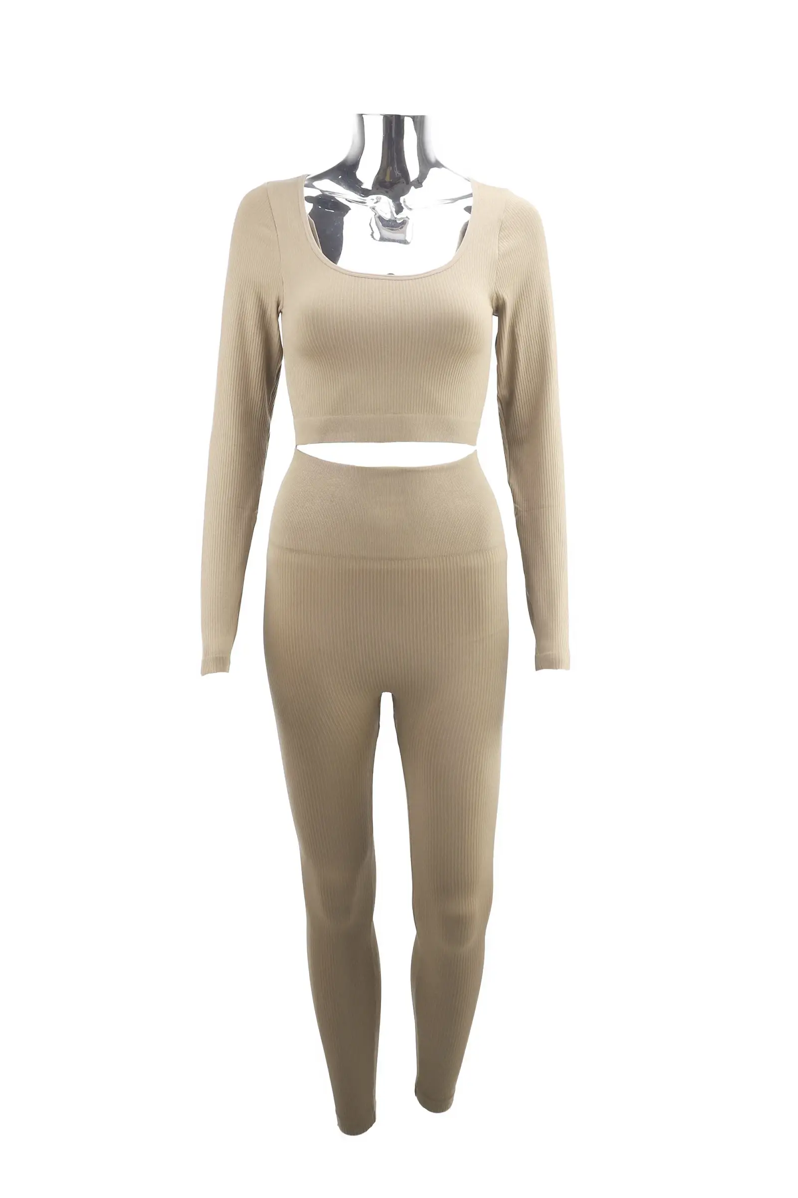 PHANIE MODE - Wholesale Sportset - Dames - Naadloze stretch top en legging set Pan-2270