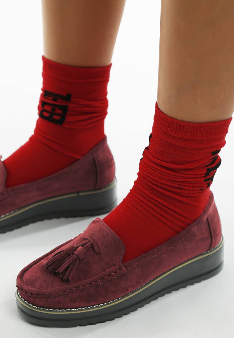 Rag Company - Wholesale Flats/Loafers - Women's - Daiki Platform Lug Sole Tassel Loafers8