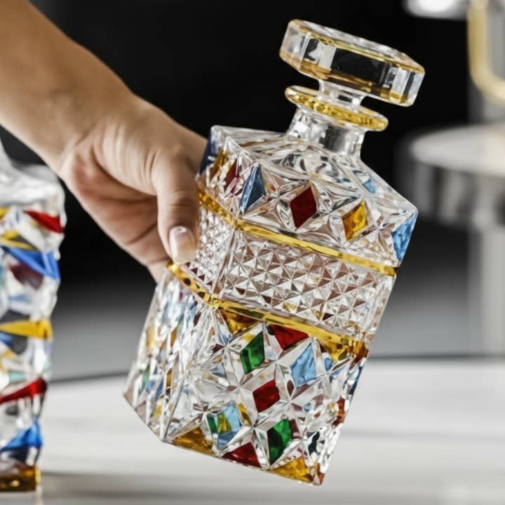 Buddha Ayurveda - Wholesale Decanter - Luxury Crystal Wine Decanter Set 850ML – European Style3