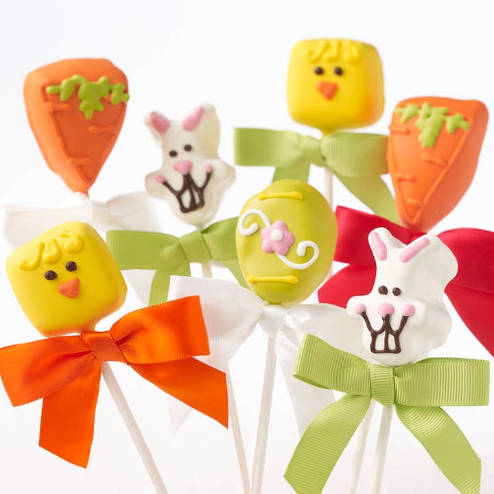 1oz 1pc White Chocolate Easter Cake Pops for wholesale by Sweet Shop USA