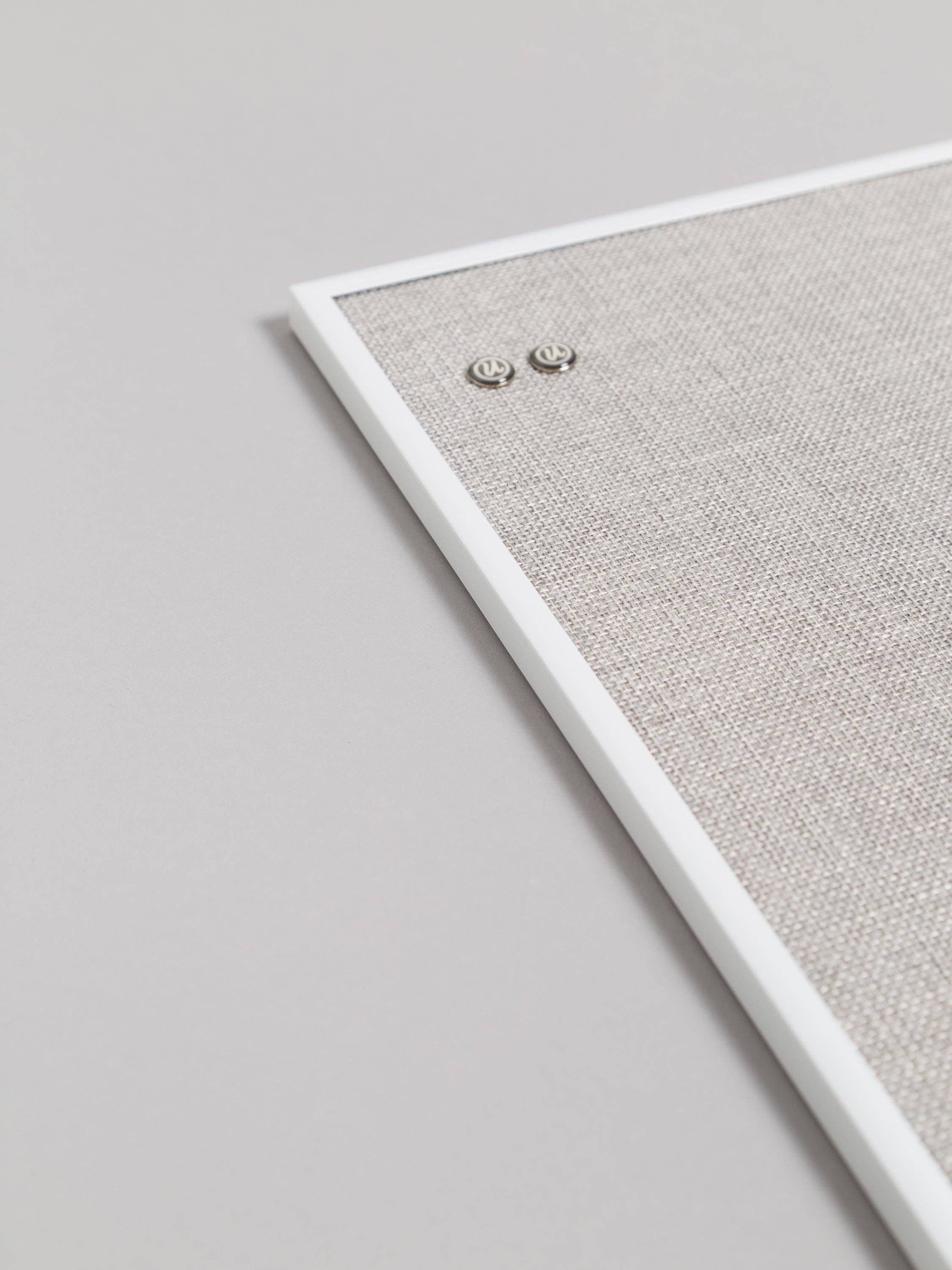 U Brands - Wholesale Bulletin Board - White Metal Frame Linen Bulletin Board, 14" x 14"1