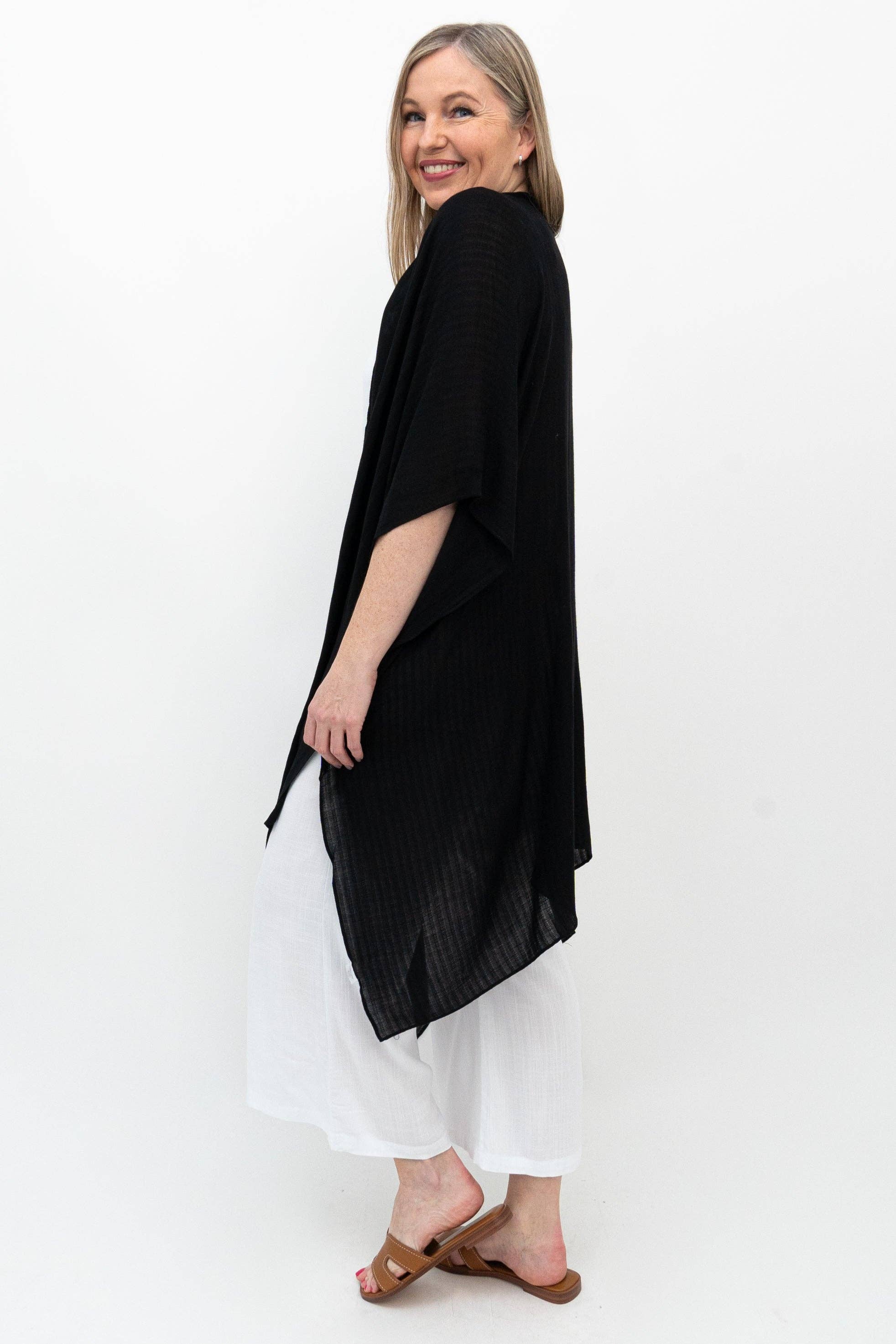 Blue Sky Clothing Co LLC - Vendita all'ingrosso Kimono - Donna - Darcy, Nero, Taglia unica2