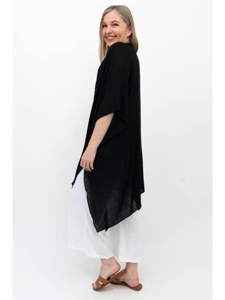 Blue Sky Clothing Co LLC - Vendita all'ingrosso Kimono - Donna - Darcy, Nero, Taglia unica2